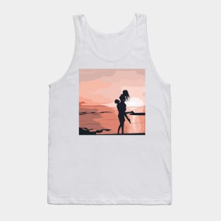 Sunset on the beach Tank Top